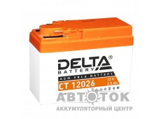 Мотоаккумулятор Delta CT 12026, 12V 2.5Ah, 45А YTR4A-BS