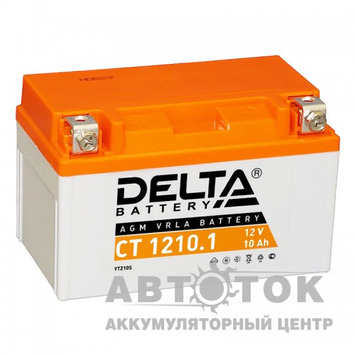 Мотоаккумулятор Delta CT 1210.1, 12V 10Ah 100А YTZ10S