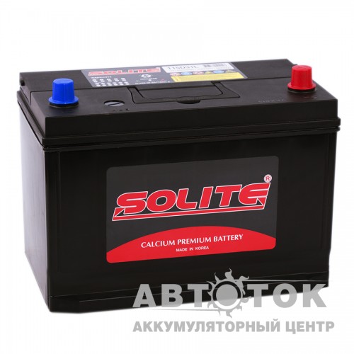 Автомобильный аккумулятор Solite 115D31L с бортиком 95R 750A