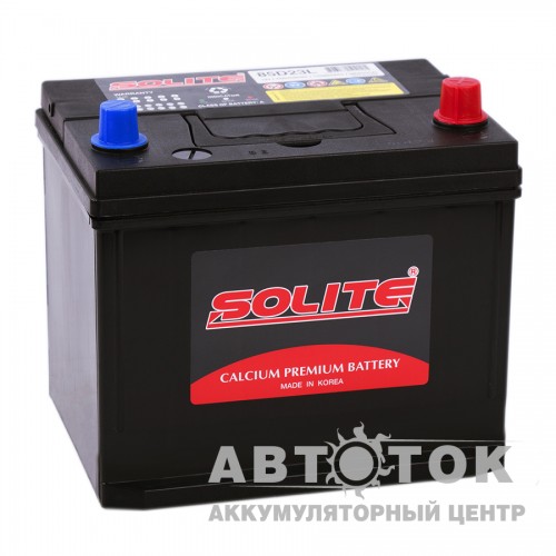 Автомобильный аккумулятор Solite 85D23L с бортиком 70R 580A