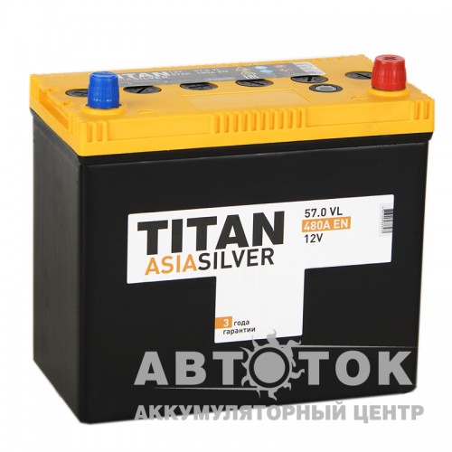 Автомобильный аккумулятор Titan Asia Silver 57R 480А