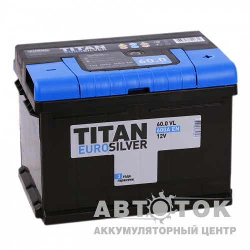 Автомобильный аккумулятор Titan Euro Silver 60R низ. 600A