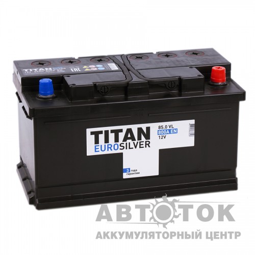 Автомобильный аккумулятор Titan Euro Silver 85R низ. 800A
