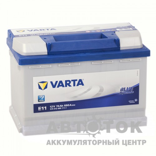Автомобильный аккумулятор Varta Blue Dynamic E11 74R 680A