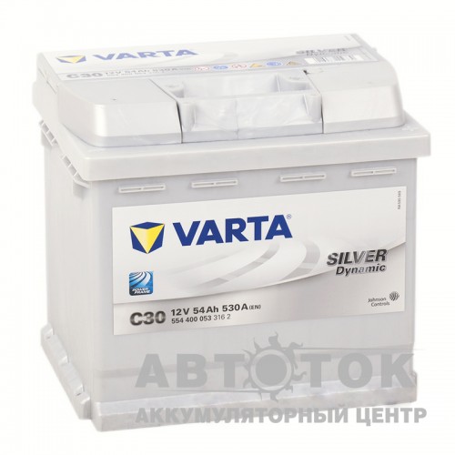 Автомобильный аккумулятор Varta Silver Dynamic C30 54R 530A