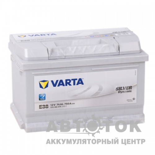 Автомобильный аккумулятор Varta Silver Dynamic E38 74R 750A