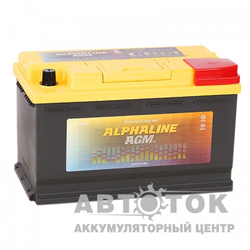 Автомобильный аккумулятор Alphaline AGM 80R 720A  Start-Stop