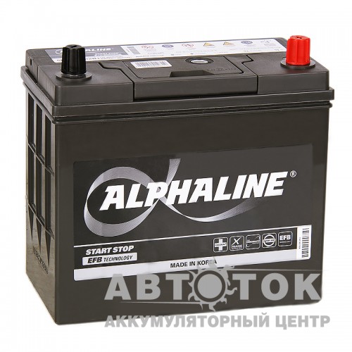 Автомобильный аккумулятор Alphaline EFB 70B24L 45R 460A  N55 Start-Stop