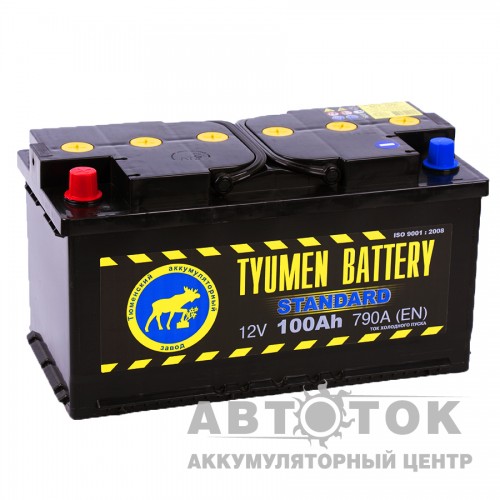 Автомобильный аккумулятор Tyumen  Standard 100 Ач П.П. 790A