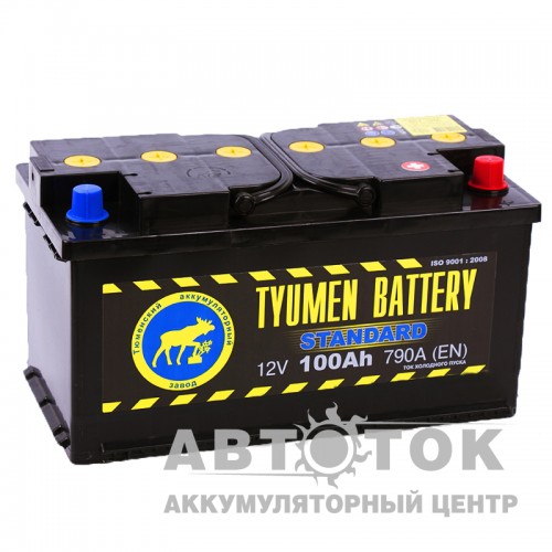 Автомобильный аккумулятор Tyumen  Standard 100 Ач О.П. 790A