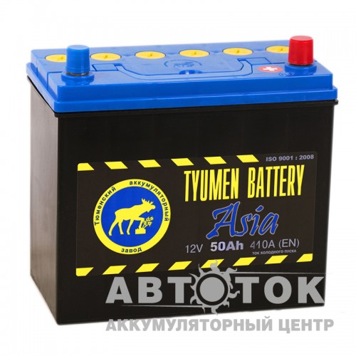Автомобильный аккумулятор Tyumen  Asia 50 Ач О.П. 410A