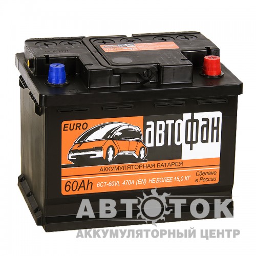 Автомобильный аккумулятор Автофан 60R 470A