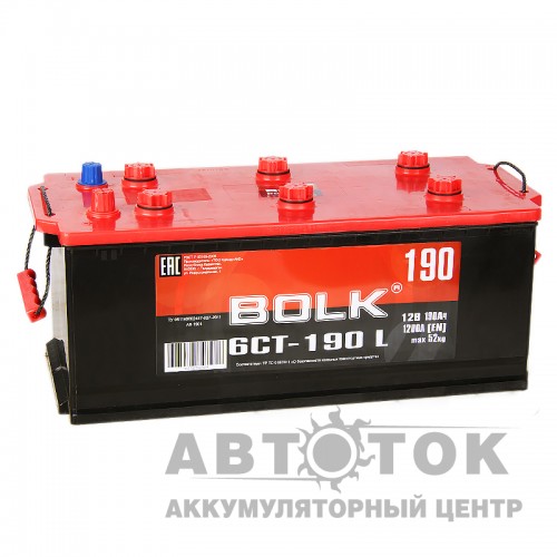Автомобильный аккумулятор BOLK 190 рус 1200A  AB 1900