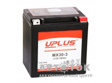 Uplus Power Sport 30 Ач 440А О.П. GYZ32HL/YB30L-B/YIX30L 166x131x175 MX30-3