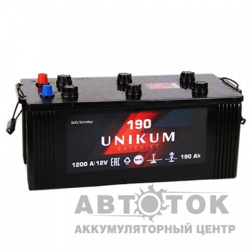 Автомобильный аккумулятор UNIKUM 190 евро 1200A