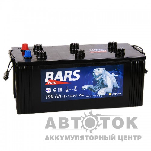 Автомобильный аккумулятор Bars 190 евро 1250A