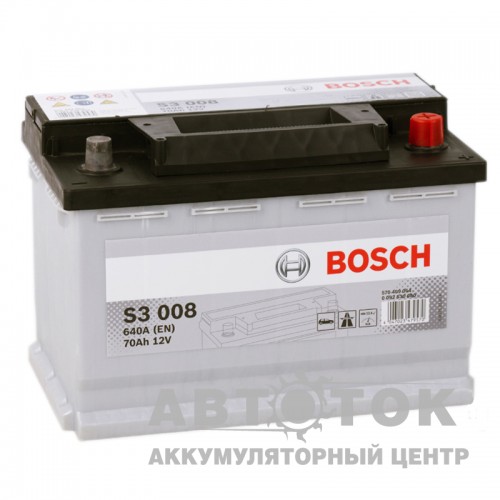 Автомобильный аккумулятор Bosch S3 008 70R 640A