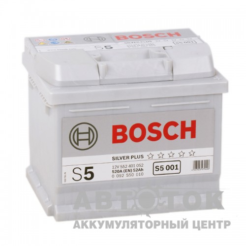Автомобильный аккумулятор Bosch S5 001 52R 520A