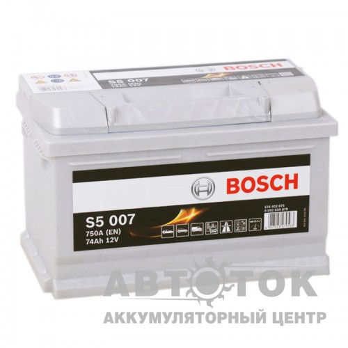 Автомобильный аккумулятор Bosch S5 007 74R 750A