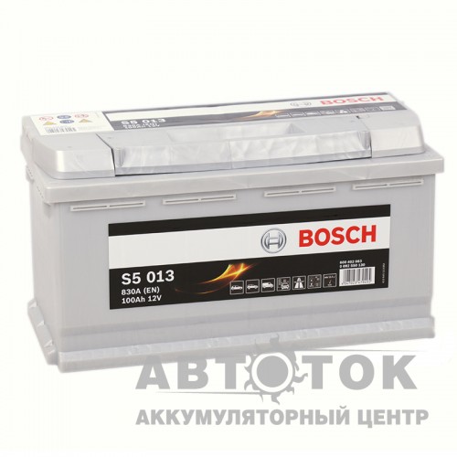 Автомобильный аккумулятор Bosch S5 013 100R 830A
