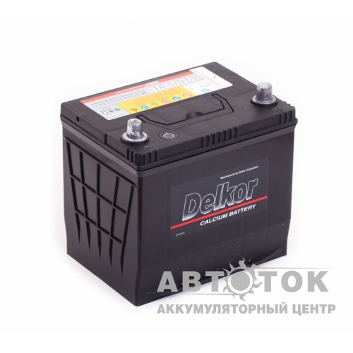 Автомобильный аккумулятор Delkor 90D23L 70R 600A