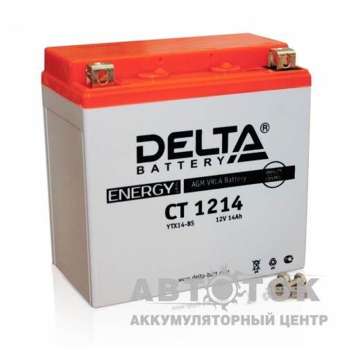 Мотоаккумулятор Delta CT 1214, 14Ач, 200А