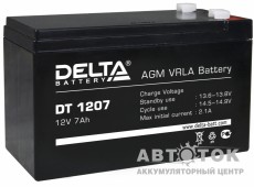 Автомобильный аккумулятор UPS Delta DT 1207 7A