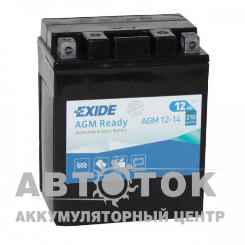 Автомобильный аккумулятор Exide AGM12-14  12 А·ч 210A