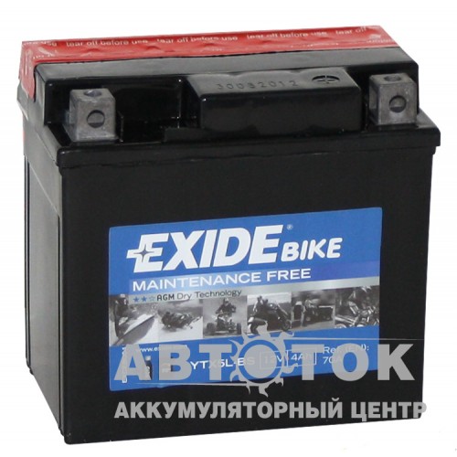 Автомобильный аккумулятор Exide AGM ETX5L-BS 4 А·ч 70A