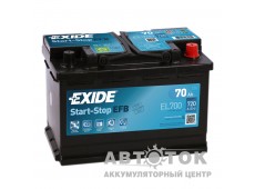 Автомобильный аккумулятор Exide Start-Stop EFB 70R 720А  EL700