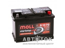 Автомобильный аккумулятор Moll AGM 70R Start-Stop 760A