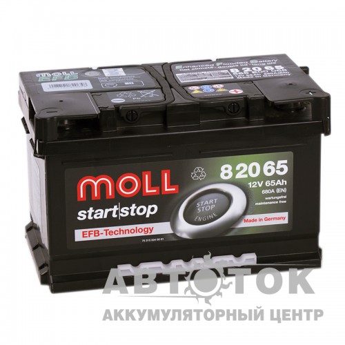 Автомобильный аккумулятор Moll EFB 65R Start-Stop 680A