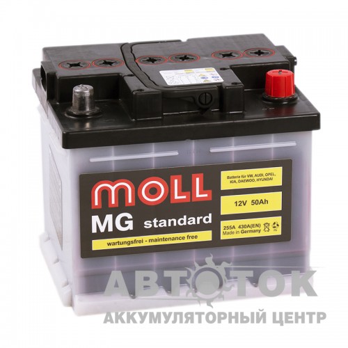 Автомобильный аккумулятор Moll MG Standard 50R 430A