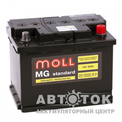 Автомобильный аккумулятор Moll MG Standard 60R 540A