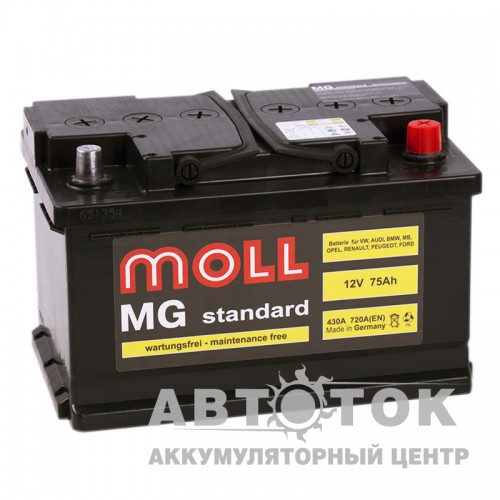 Автомобильный аккумулятор Moll MG Standard 75 SR 720A