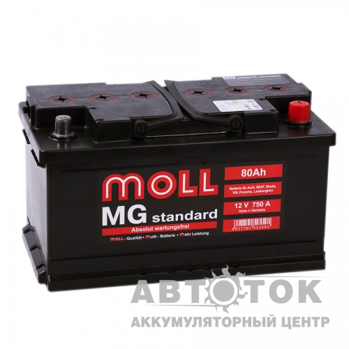 Автомобильный аккумулятор Moll MG Standard 80 SR 750A