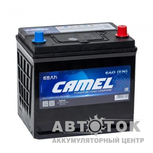 Автомобильный аккумулятор CAMEL Asia 68L о.п. 640A