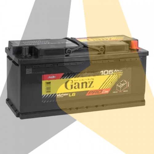 Автомобильный аккумулятор GANZ PRO-Line AGM 105 А/ч о.п.