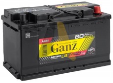 GANZ PRO-Line AGM 80 А/ч о.п.