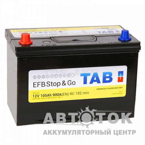 Автомобильный аккумулятор Tab EFB Stop-n-Go 105L 900A 212105 60519
