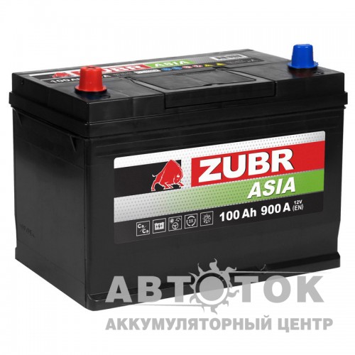 Автомобильный аккумулятор ZUBR Premium Asia 100L 900A 