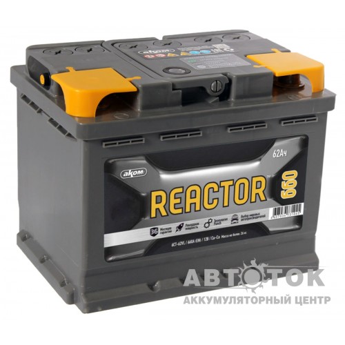 Автомобильный аккумулятор Reactor 62L 660A