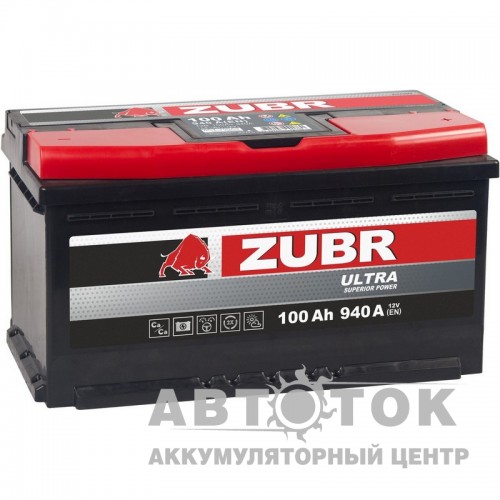 Автомобильный аккумулятор ZUBR Ultra 100R 940A